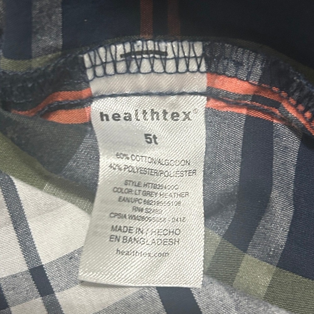 Healthtex Carter's Plaid Button Down Shirts Boys 5T Multicolor Cabincore Preppy - Picture 4 of 8